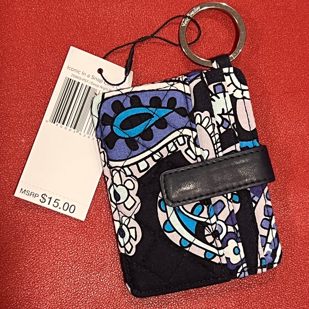 Vera Bradley Iconic Snap Card Case